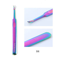 HKM-574291 Electroplated Nail Clippers with Dead Skin Fork Tweezers and Manicure Polishing Tool