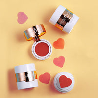 HKM-977299 Heart-Shaped Blush Cushion - Waterproof, Smooth Velvet Texture, 6ml