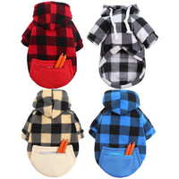 HKM-363283 Cozy Plaid Sweatshirt for Large Dogs ¨C Available in Multiple Styles and Sizes