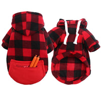HKM-363283 Cozy Plaid Sweatshirt for Large Dogs ¨C Available in Multiple Styles and Sizes