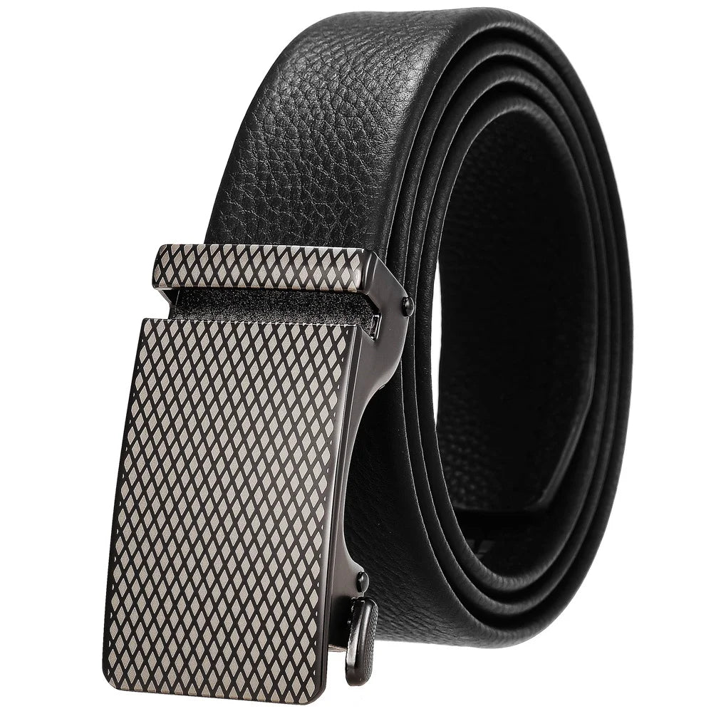 HKM-801747 Men's Stylish Black and Brown Casual Leather Belt