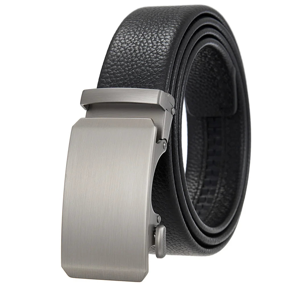 HKM-801747 Men's Stylish Black and Brown Casual Leather Belt