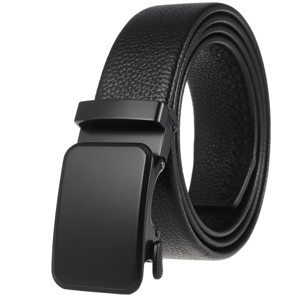 HKM-801747 Men's Stylish Black and Brown Casual Leather Belt