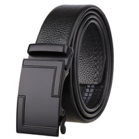 HKM-801747 Men's Stylish Black and Brown Casual Leather Belt