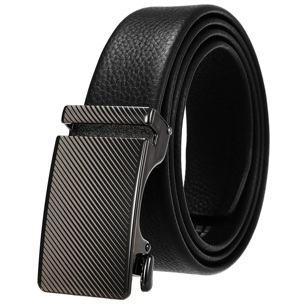 HKM-801747 Men's Stylish Black and Brown Casual Leather Belt