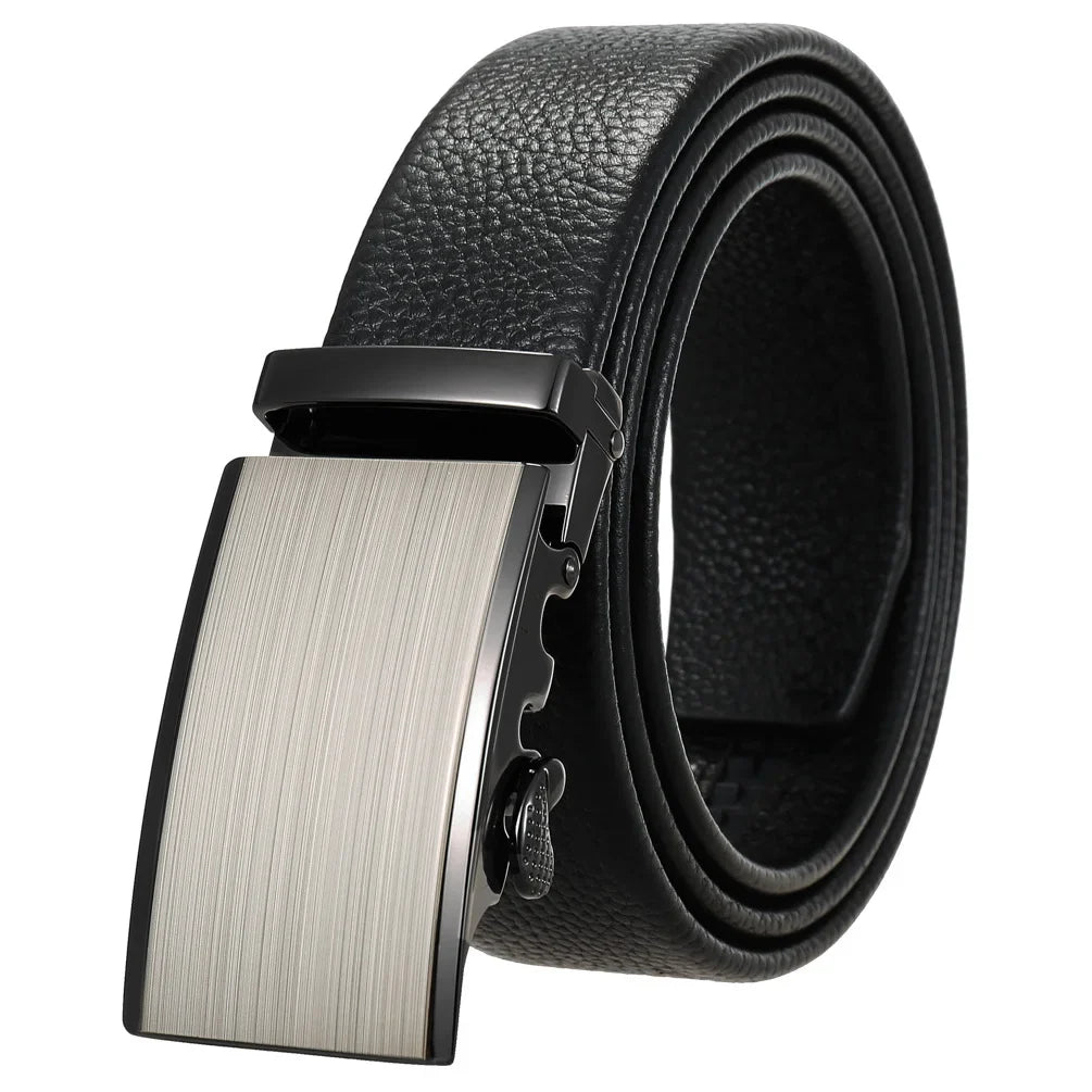 HKM-801747 Men's Stylish Black and Brown Casual Leather Belt