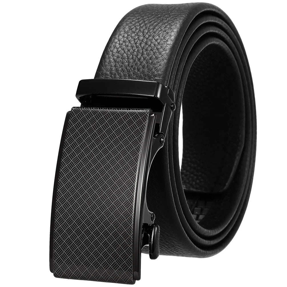 HKM-801747 Men's Stylish Black and Brown Casual Leather Belt