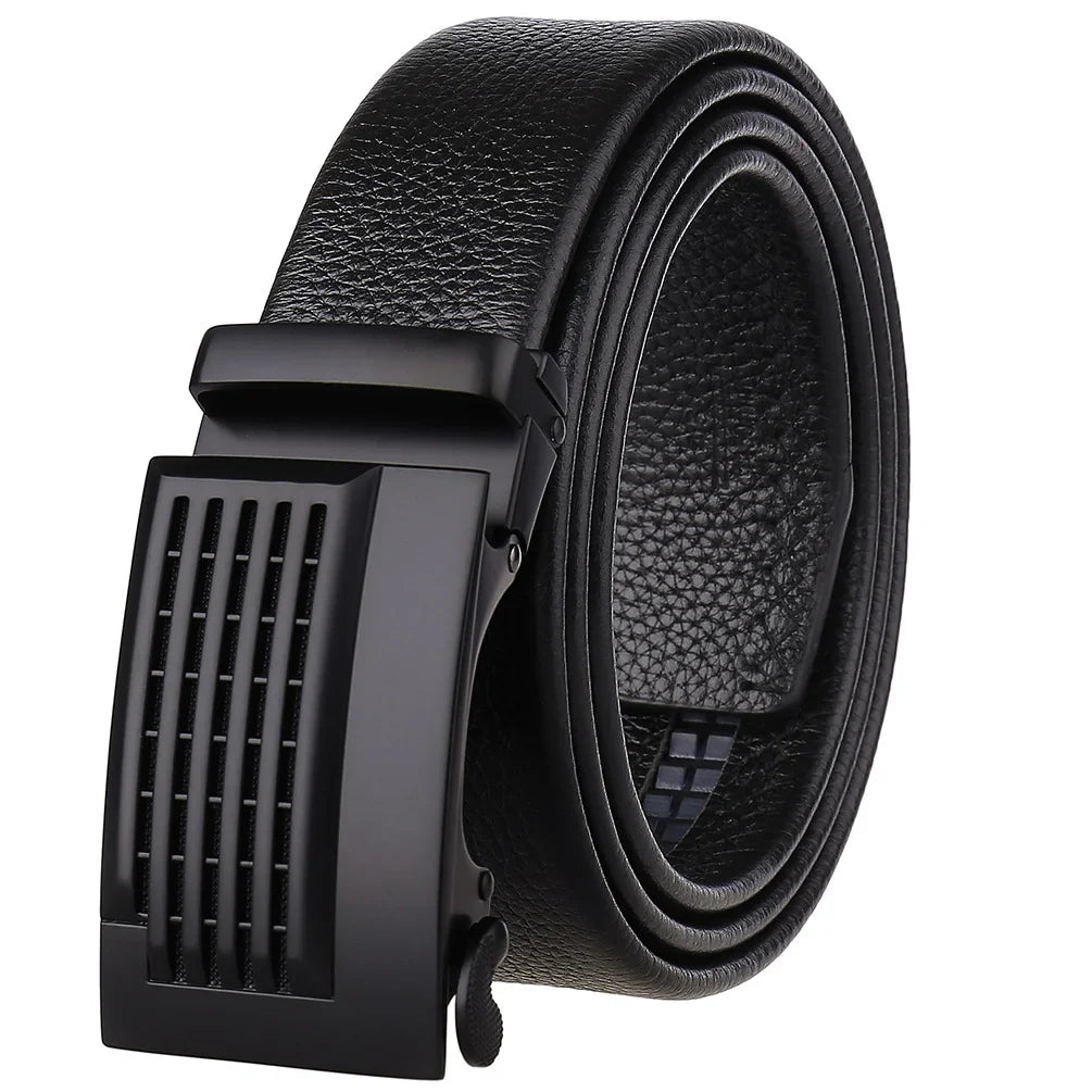 HKM-801747 Men's Stylish Black and Brown Casual Leather Belt