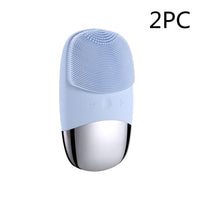 HKM-918867 Mini Silicone Electric Face Cleansing Brush with Sonic Technology and IPX7 Waterproofing for Effective Facial Care