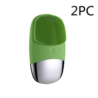 HKM-918867 Mini Silicone Electric Face Cleansing Brush with Sonic Technology and IPX7 Waterproofing for Effective Facial Care