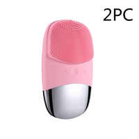 HKM-918867 Mini Silicone Electric Face Cleansing Brush with Sonic Technology and IPX7 Waterproofing for Effective Facial Care