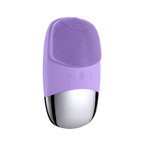 HKM-918867 Mini Silicone Electric Face Cleansing Brush with Sonic Technology and IPX7 Waterproofing for Effective Facial Care