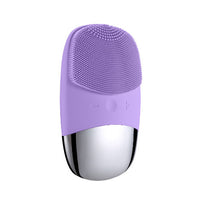 HKM-918867 Mini Silicone Electric Face Cleansing Brush with Sonic Technology and IPX7 Waterproofing for Effective Facial Care