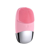 HKM-918867 Mini Silicone Electric Face Cleansing Brush with Sonic Technology and IPX7 Waterproofing for Effective Facial Care