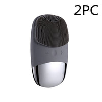 HKM-918867 Mini Silicone Electric Face Cleansing Brush with Sonic Technology and IPX7 Waterproofing for Effective Facial Care