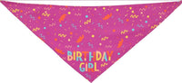 HKM-894931 Pet Triangle Scarf with Washable Bone Design - Soft Cotton Polyester Fabric, Ideal for Dog Birthdays
