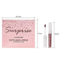 HKM-498451 Matte Waterproof Nonstick Lip Gloss Set - 24 Vibrant Shades (1.2ml Each)