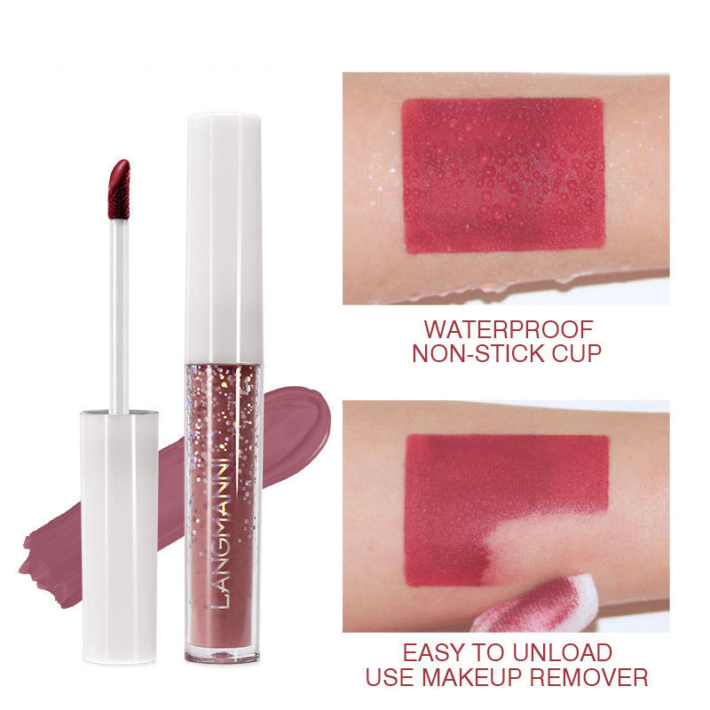 HKM-498451 Matte Waterproof Nonstick Lip Gloss Set - 24 Vibrant Shades (1.2ml Each)