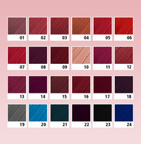 HKM-498451 Matte Waterproof Nonstick Lip Gloss Set - 24 Vibrant Shades (1.2ml Each)