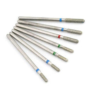 HKM-638675 Silver Tungsten Steel Nail Art Grinding Heads Set - 7 Diamond Polishing Tips for Nail Tools