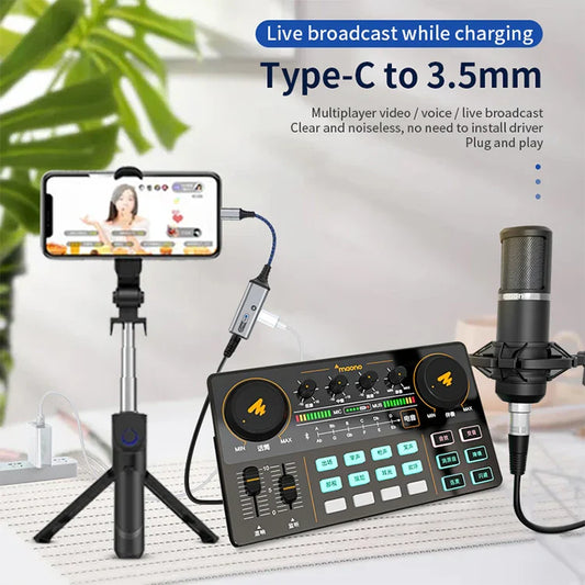 KTX-084499 Type-C to 3.5mm Audio Adapter and Charging Splitter for iPhone 15