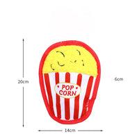 HKM-828243 Durable Crinkle Squeaky Dog Toy for Interactive Play - Stuffing-Free Hamburger Design