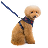 HKM-748883 Breathable and Comfortable Chest Strap Harness for Pugs - Adjustable Polyester Design in Sizes S, M, L, XL