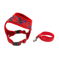 HKM-748883 Breathable and Comfortable Chest Strap Harness for Pugs - Adjustable Polyester Design in Sizes S, M, L, XL