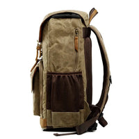 HKM-942035 Large Capacity Canvas Camera Backpack – Special Purpose Rucksack for Photographers and Adventurers