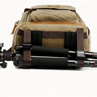 HKM-942035 Large Capacity Canvas Camera Backpack – Special Purpose Rucksack for Photographers and Adventurers