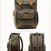 HKM-942035 Large Capacity Canvas Camera Backpack – Special Purpose Rucksack for Photographers and Adventurers