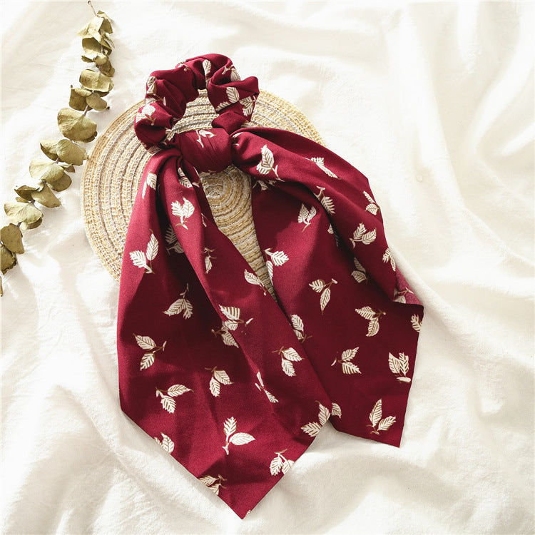 HKM-904531 Plaid Leaf Design Hair Band for Ladies