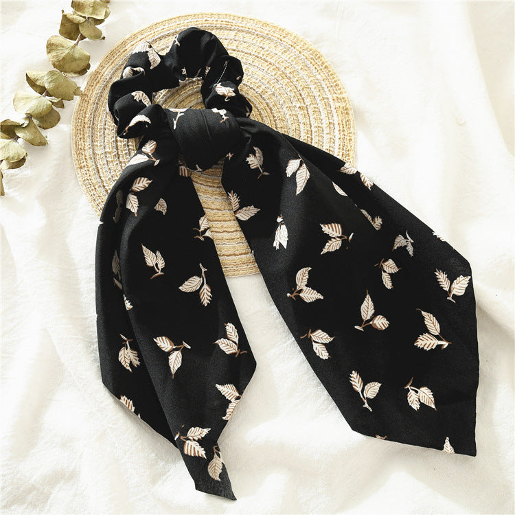 HKM-904531 Plaid Leaf Design Hair Band for Ladies