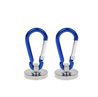 HKM-451987 Magnetic Carabiner Tool Buckle with Blue Plastic Edging and Detachable Ring