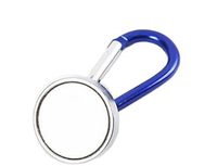 HKM-451987 Magnetic Carabiner Tool Buckle with Blue Plastic Edging and Detachable Ring