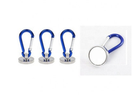HKM-451987 Magnetic Carabiner Tool Buckle with Blue Plastic Edging and Detachable Ring