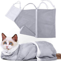HKM-382867 Cat Bathing Bag for Easy Grooming and Care, Ideal for Bathing, Nail Trimming, and Medication Administration