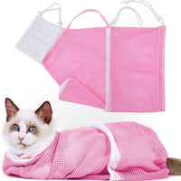 HKM-382867 Cat Bathing Bag for Easy Grooming and Care, Ideal for Bathing, Nail Trimming, and Medication Administration