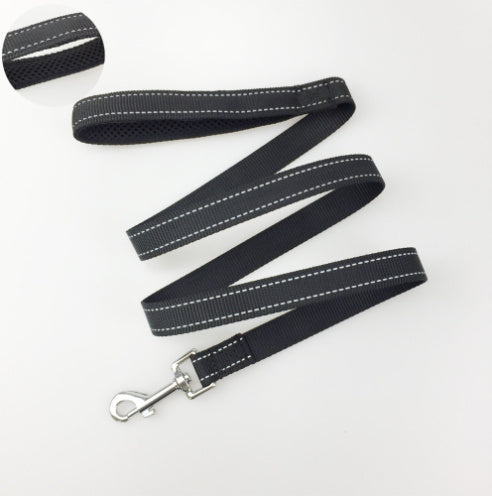 HKM-878803 Adjustable Nylon Pet Chest Harness for Small to Large Dogs - Vests Available in Black, Rose Red, and Blue