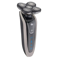 HKM-768019 Rechargeable 5D Rotary Shaver with Multi-Functional Heads and Full Body Wash Design