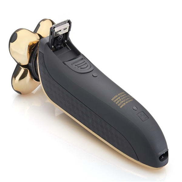 HKM-768019 Rechargeable 5D Rotary Shaver with Multi-Functional Heads and Full Body Wash Design