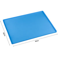 HKM-600659 Portable Foldable Silicone Pet Pad for Cars - 40 x 30cm, Solid Color Design