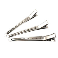 HKM-149715 Stainless Steel Hairdressing Duckbill Clips - Large Steel Hair Staples, Pack of 10