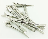 HKM-149715 Stainless Steel Hairdressing Duckbill Clips - Large Steel Hair Staples, Pack of 10