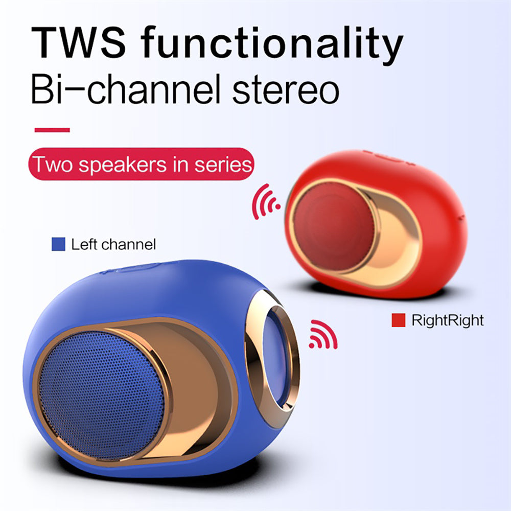 KTX-972115 Wireless X6 Bluetooth Speaker with 1200mAh Battery and 5W Output Power