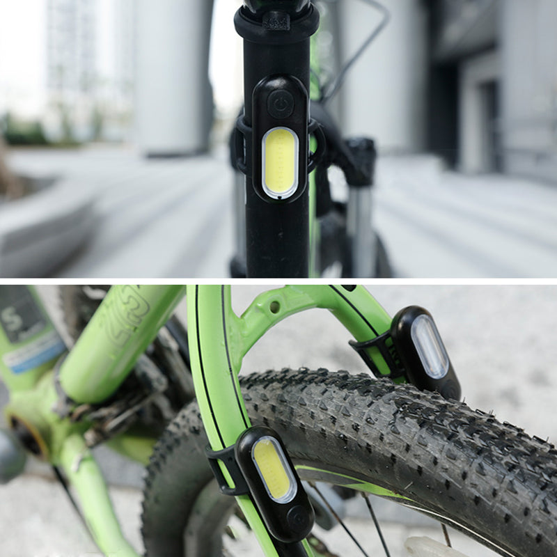 HKM-217171 USB Rechargeable Bicycle Night Riding Flashing Lights