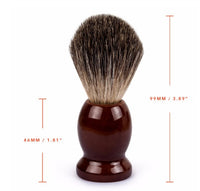 HKM-429459 Mixed Road Badger Hair Brush with Lotus Wood Handle for Gentle Beard Grooming