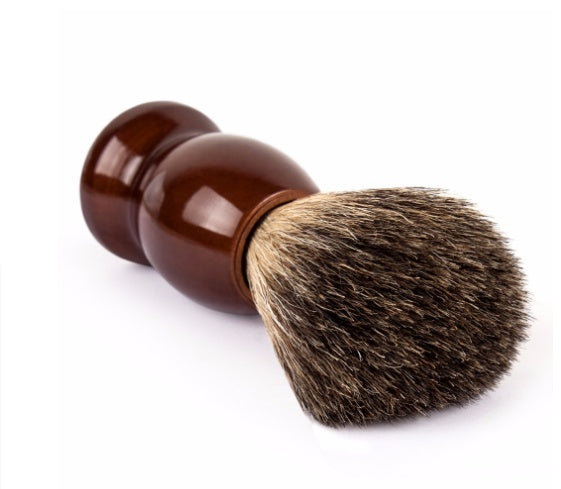 HKM-429459 Mixed Road Badger Hair Brush with Lotus Wood Handle for Gentle Beard Grooming