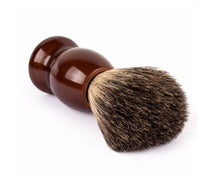 HKM-429459 Mixed Road Badger Hair Brush with Lotus Wood Handle for Gentle Beard Grooming