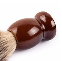 HKM-429459 Mixed Road Badger Hair Brush with Lotus Wood Handle for Gentle Beard Grooming